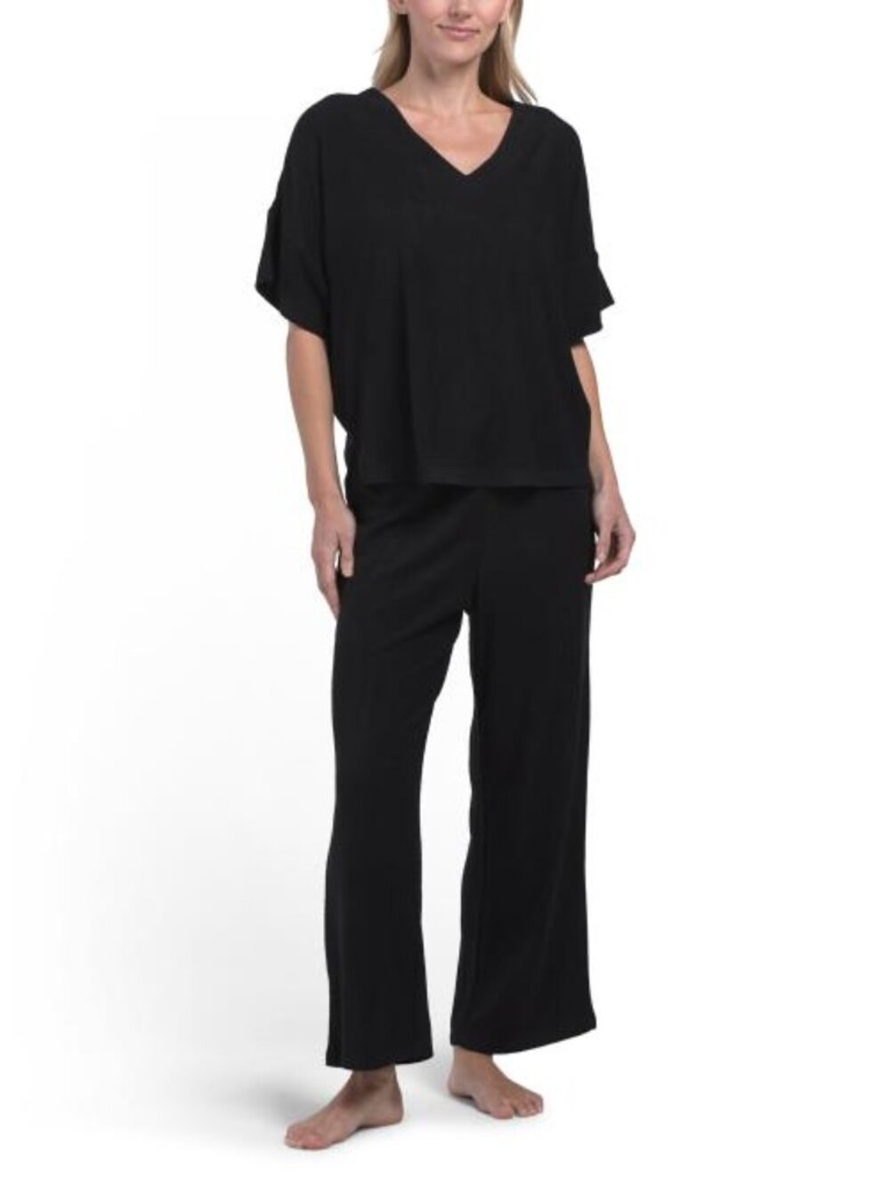 N NATORI 2pc Terry Lounge Top And Pants Set